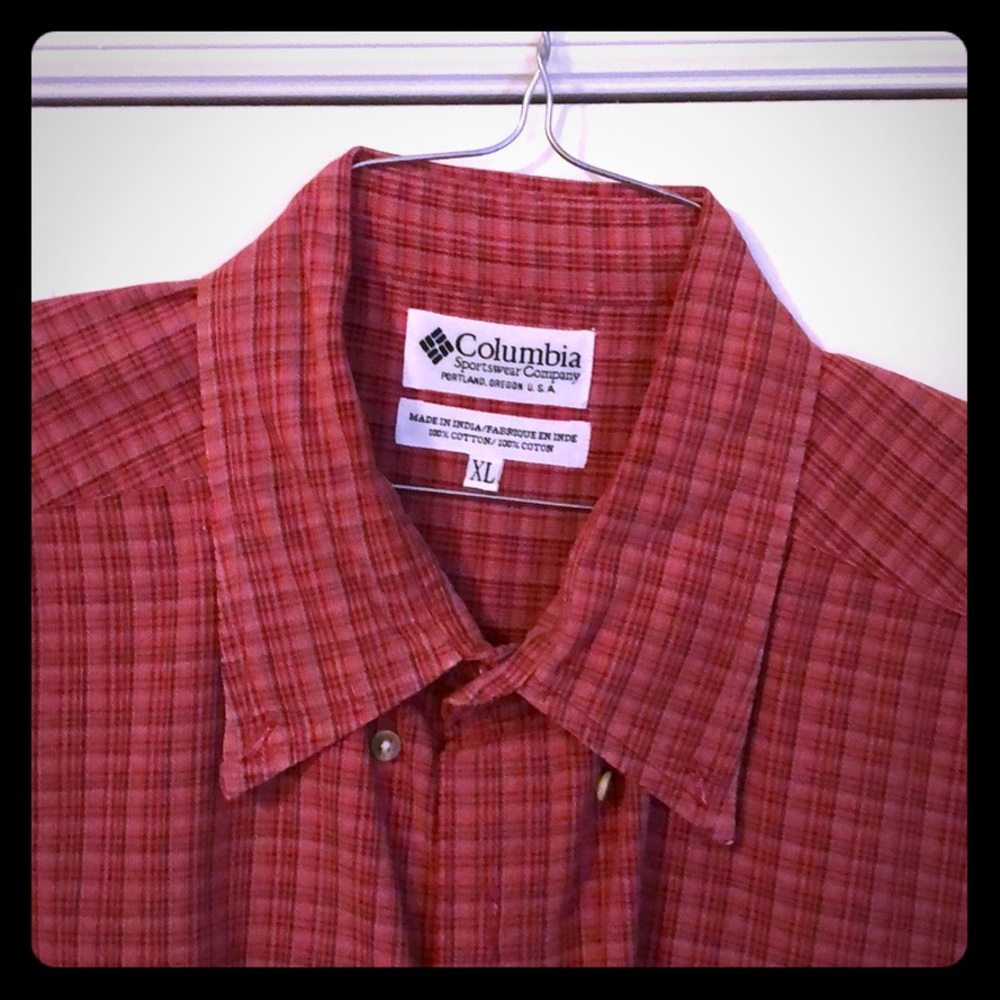 Columbia short sleeve shirt.